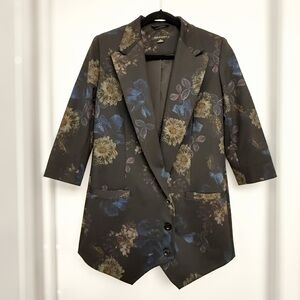 Periphery Floral Blazer | Size 6 | Made in Canada | Unique Cut